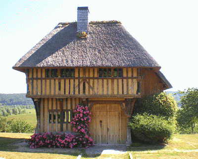 600-Year-Old Timber Frame Building in France